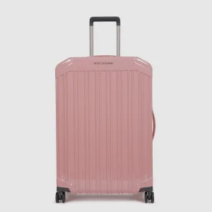 Piquadro Pq-Light 69Cm Hardcase 4 Double Wheel Medium Check-In Trolley  Rose - Bv4427Pql/Ro