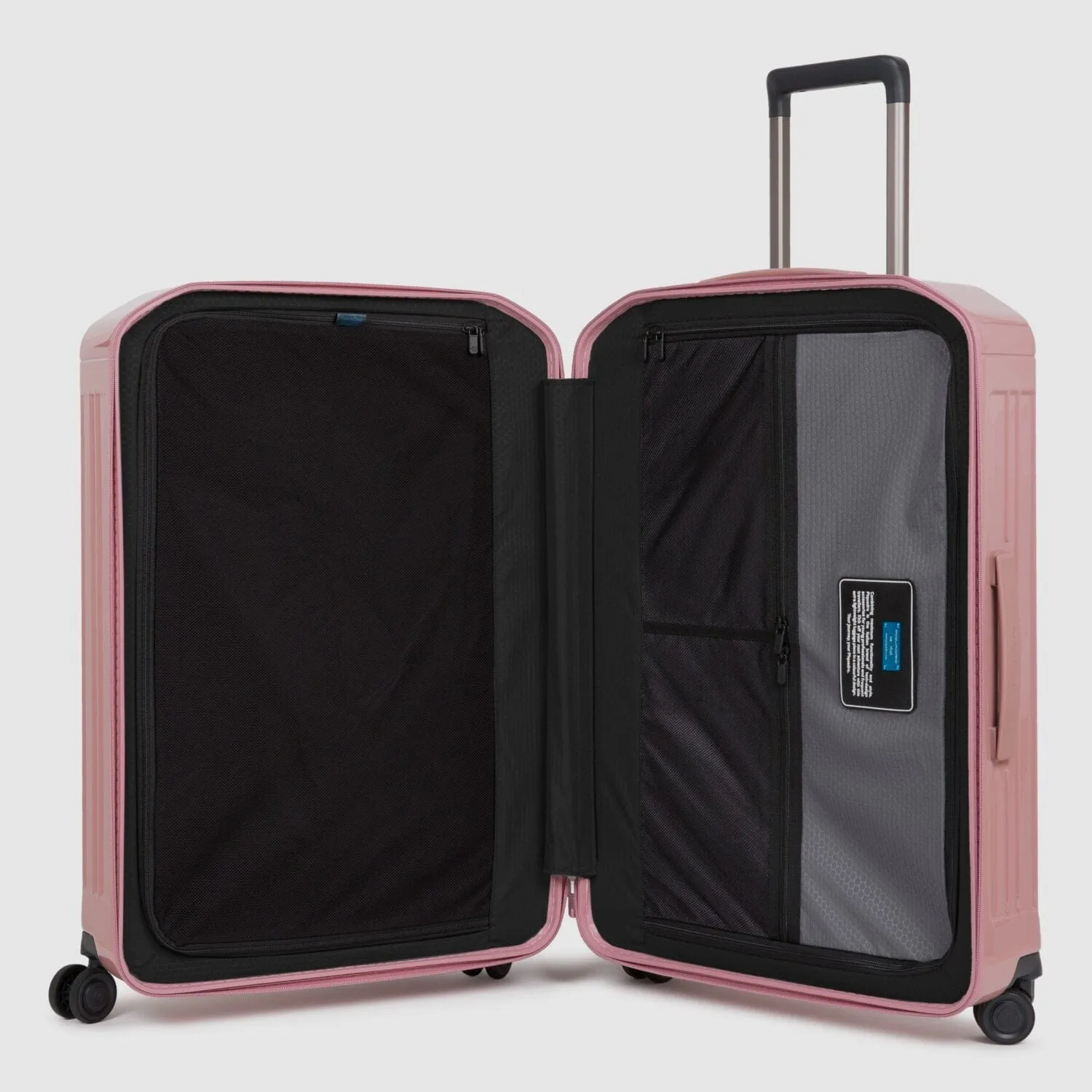 Piquadro Pq-Light 69Cm Hardcase 4 Double Wheel Medium Check-In Trolley  Rose - Bv4427Pql/Ro