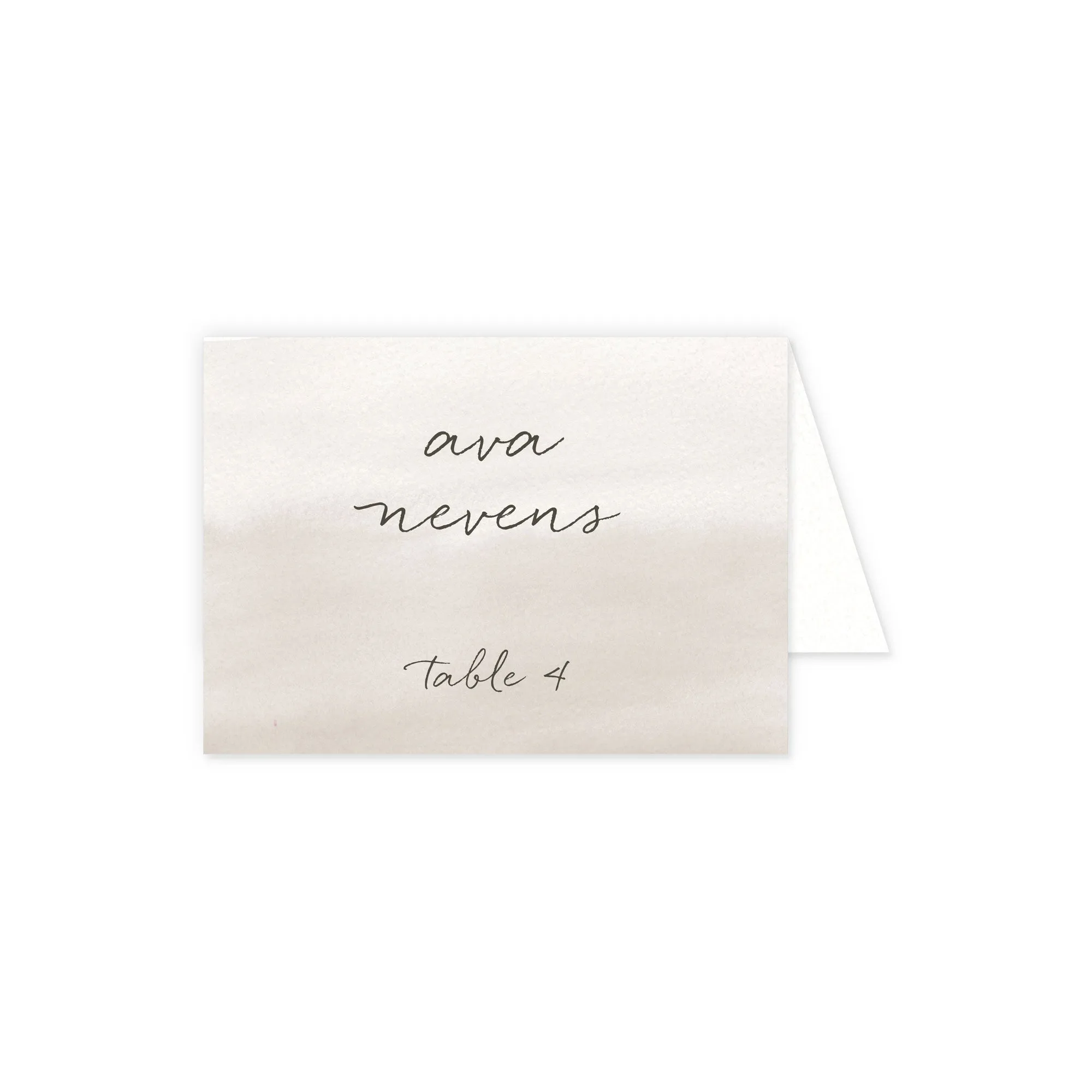 Place cards with guest details