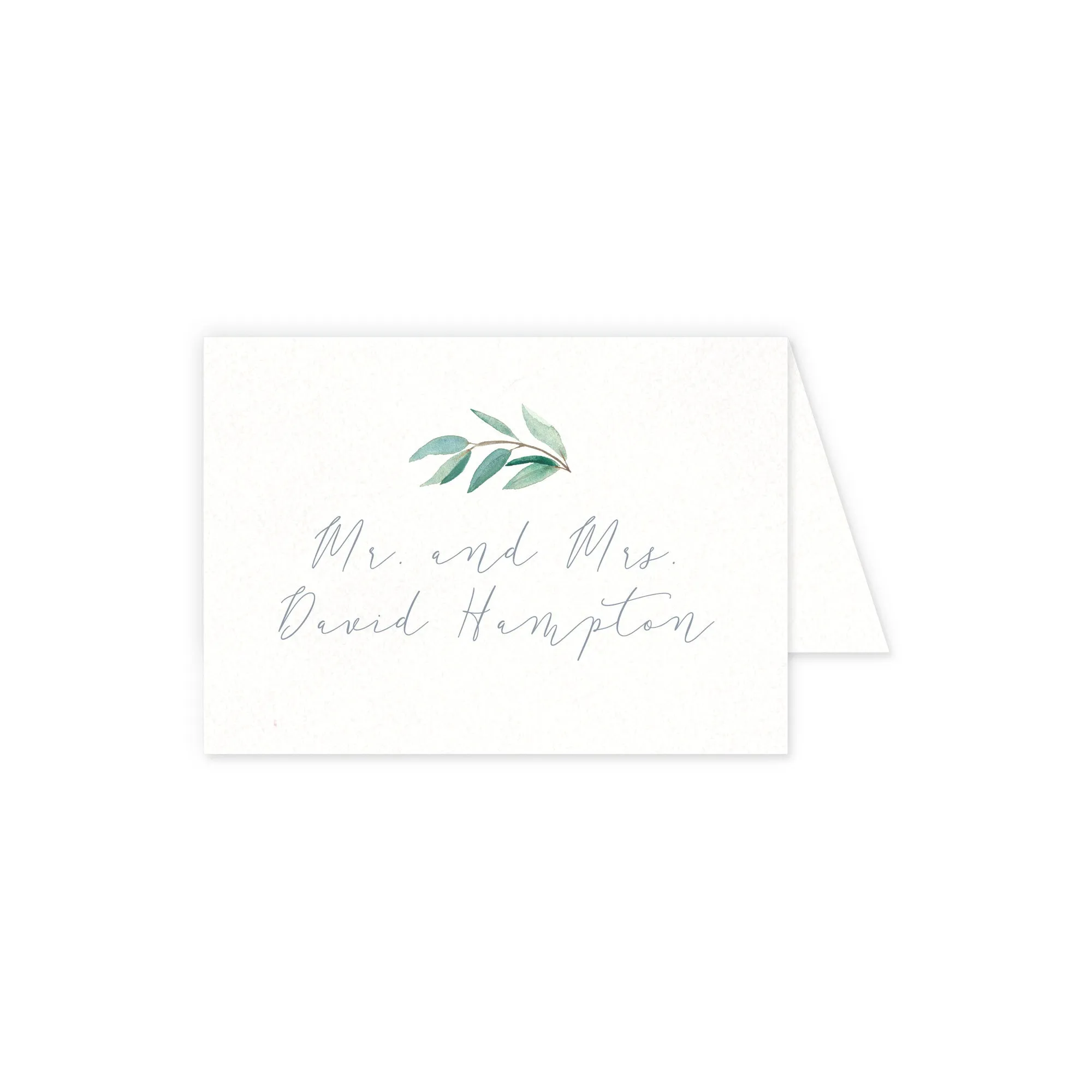 Place cards with guest details