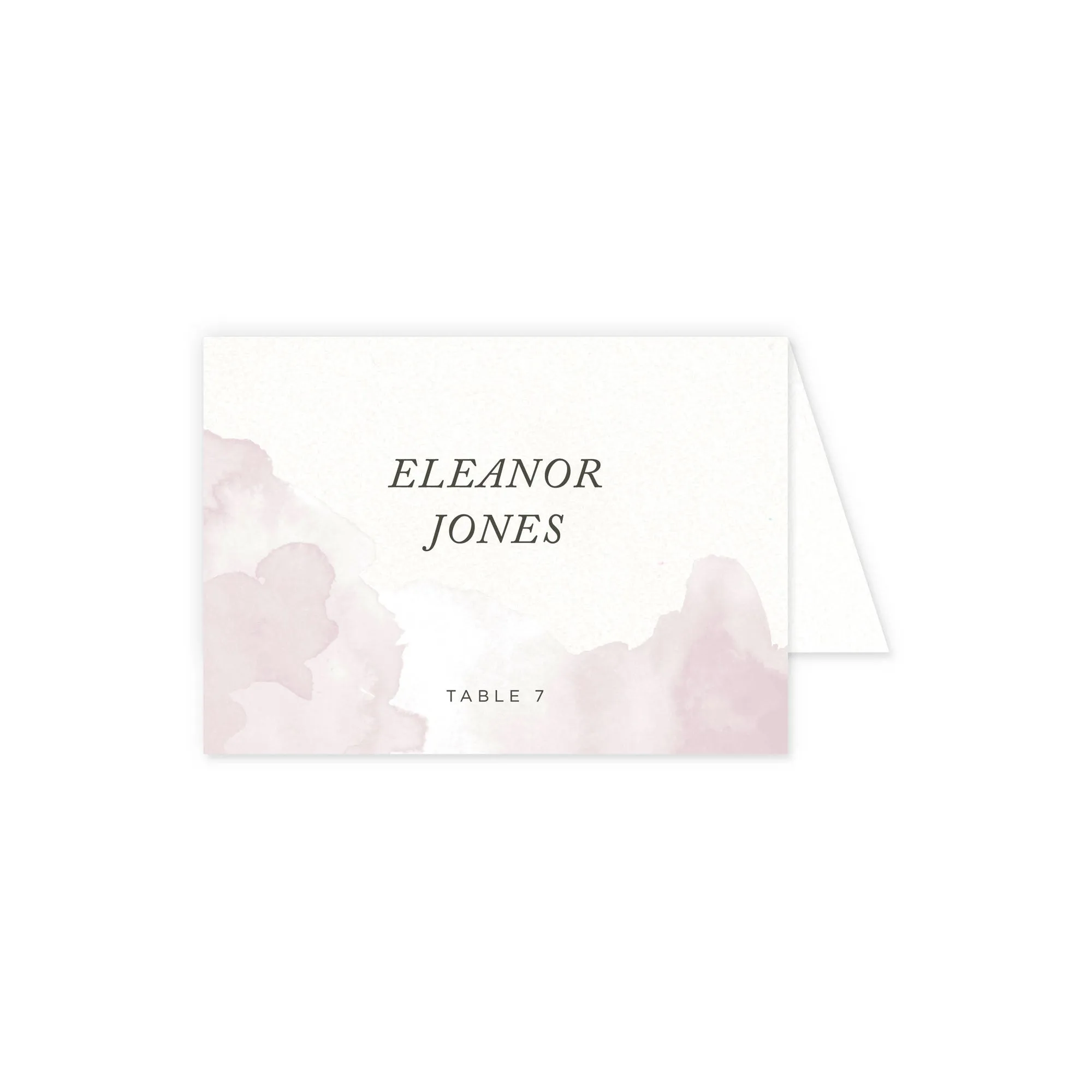 Place cards with guest details