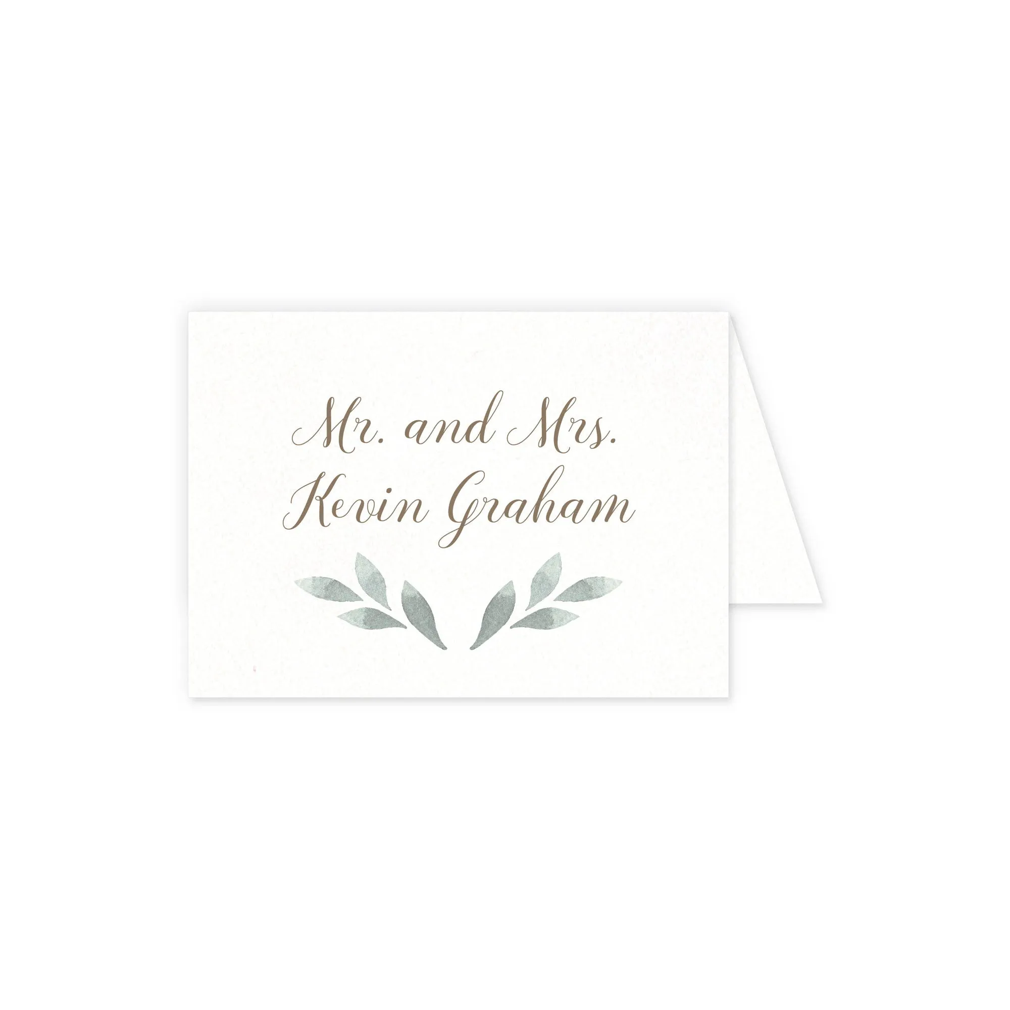 Place cards with guest details