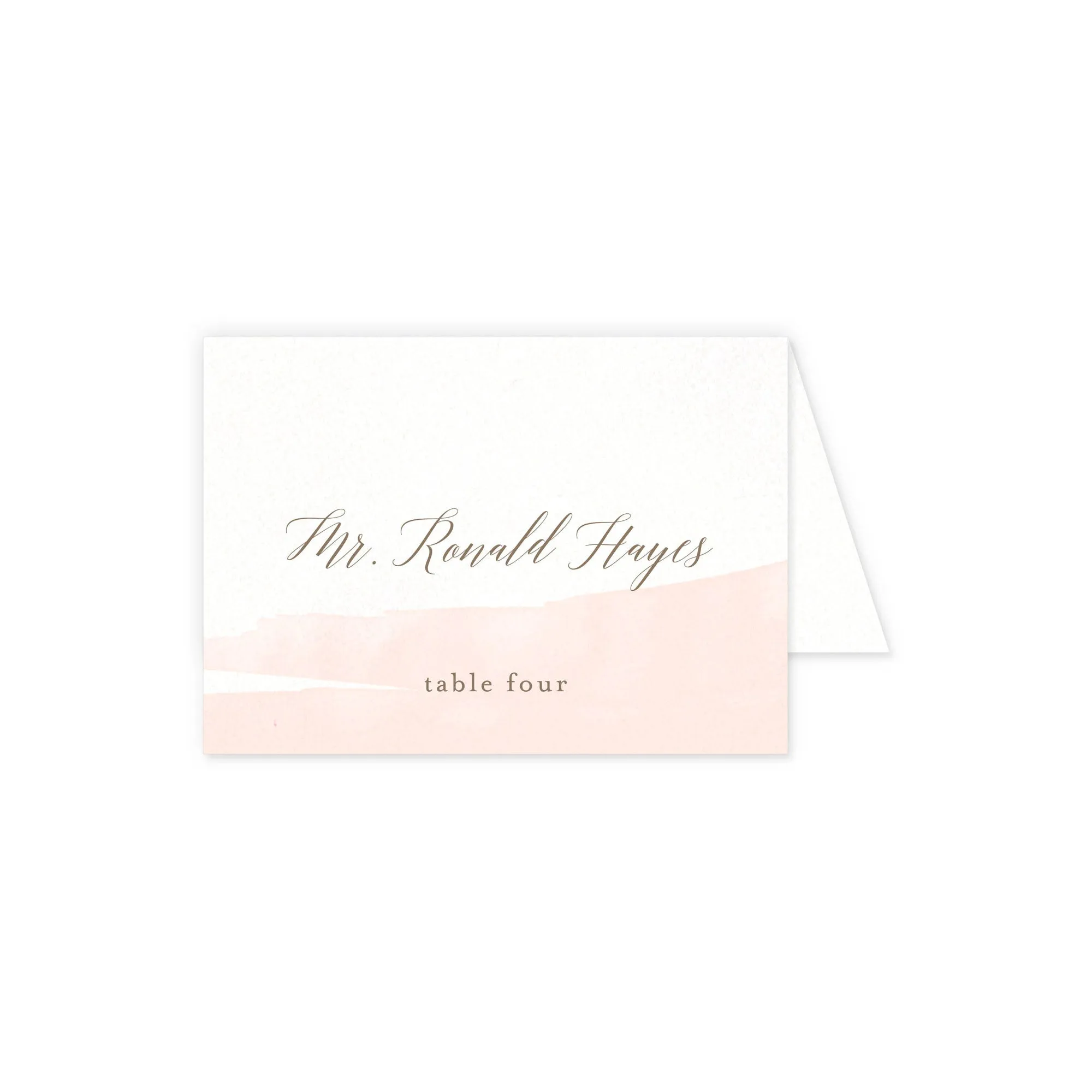 Place cards with guest details