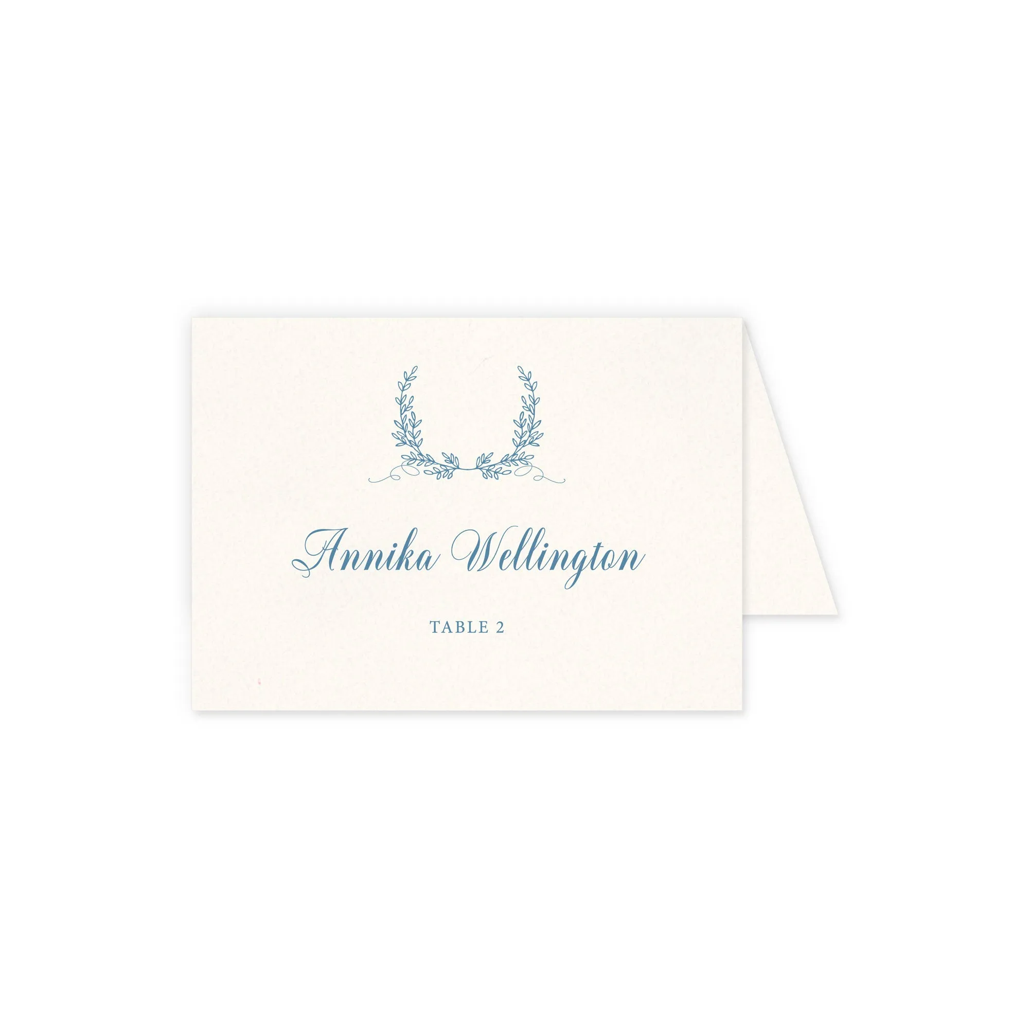 Place cards with guest details