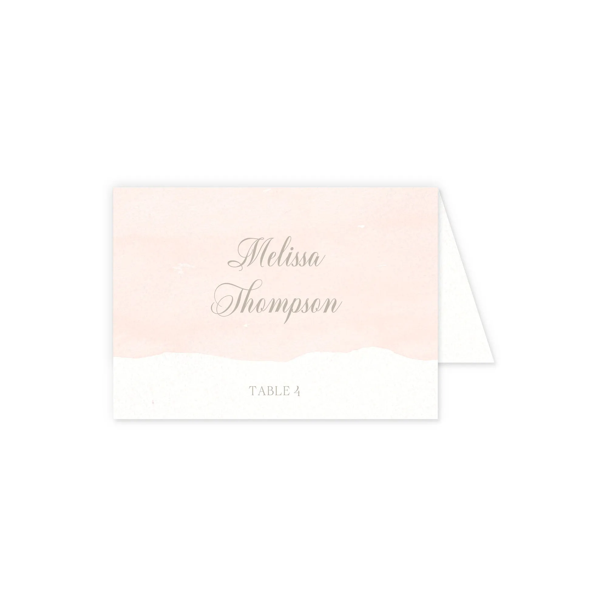 Place cards with guest details