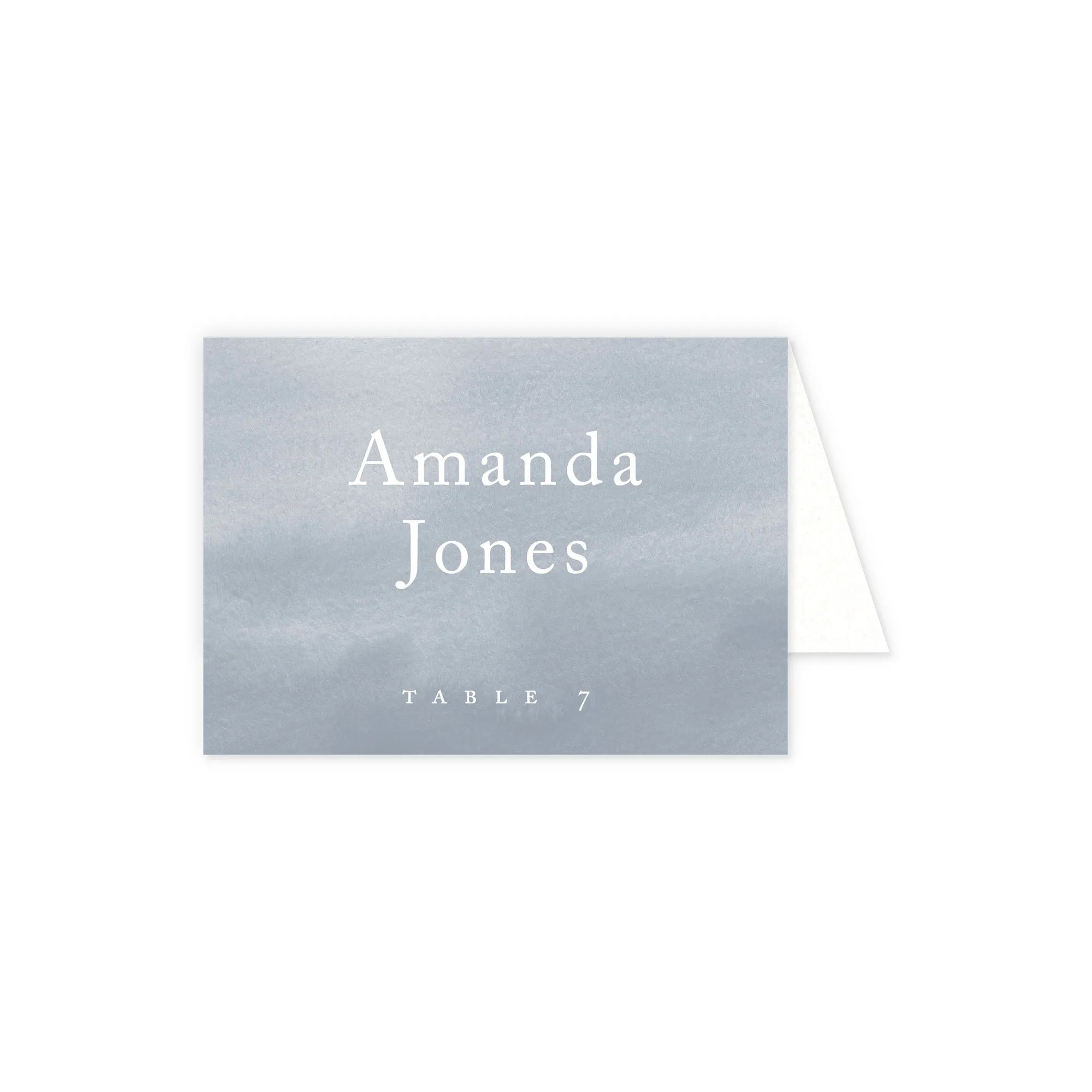 Place cards with guest details