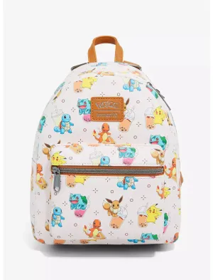 Pokemon Mini Backpack Boba Friends AOP Loungefly