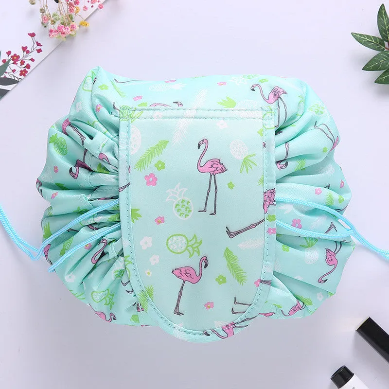 Portable Quick Drawstring Makeup Bag Travel Organizer