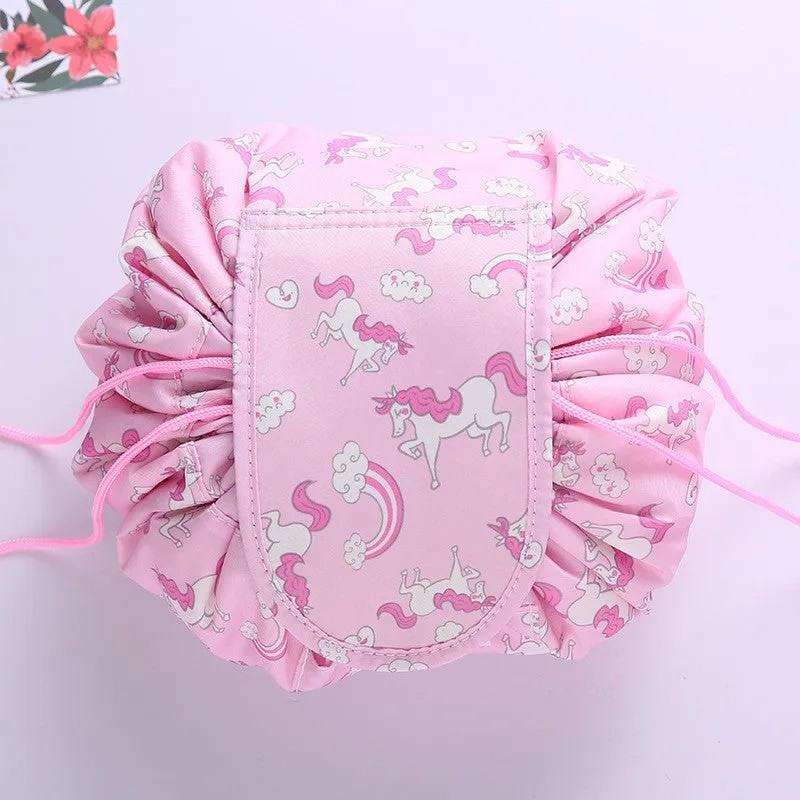 Portable Quick Drawstring Makeup Bag Travel Organizer