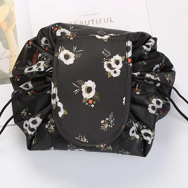 Portable Quick Drawstring Makeup Bag Travel Organizer