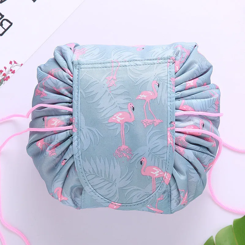 Portable Quick Drawstring Makeup Bag Travel Organizer