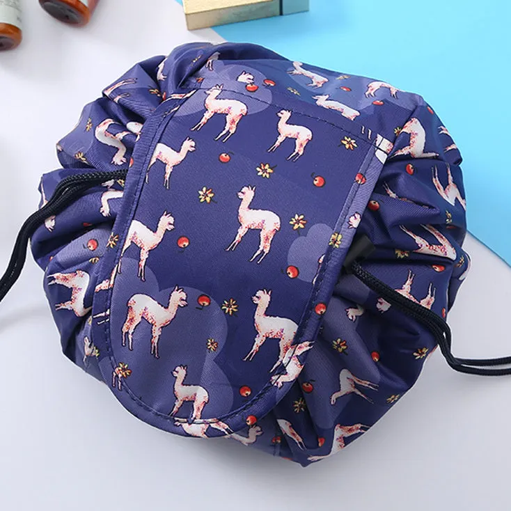 Portable Quick Drawstring Makeup Bag Travel Organizer