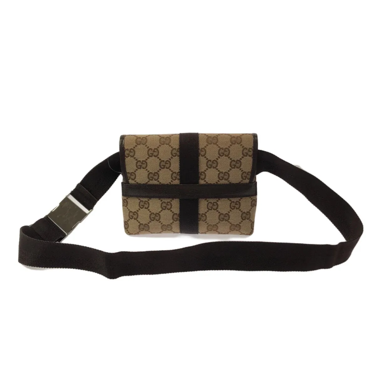 Pre-Owned Gucci GG Monogram Canvas Belt/ Bum Bag