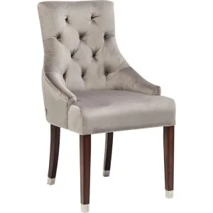 Prince Grey Velvet Chair