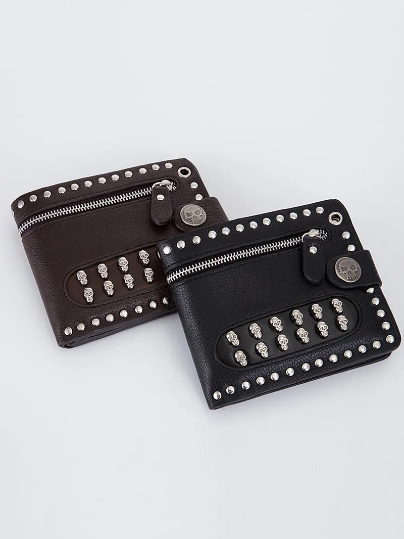 Punk Skull Anti-Theft Chain Wallet