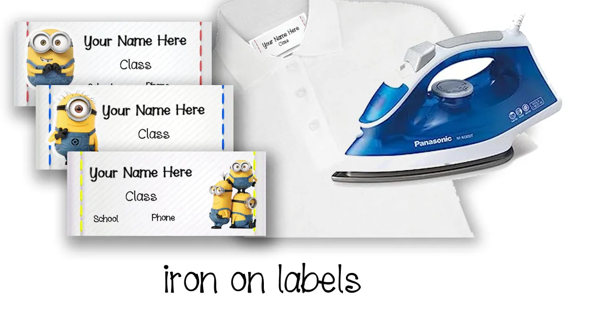 ""Minions" School labels packs