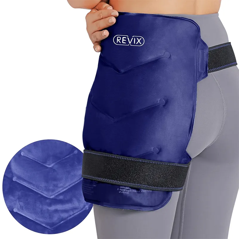 REVIX Hip Ice Pack Wrap After Surgery for Hip Bursitis Reusable Ice Pack for Hip Replacement Surgery