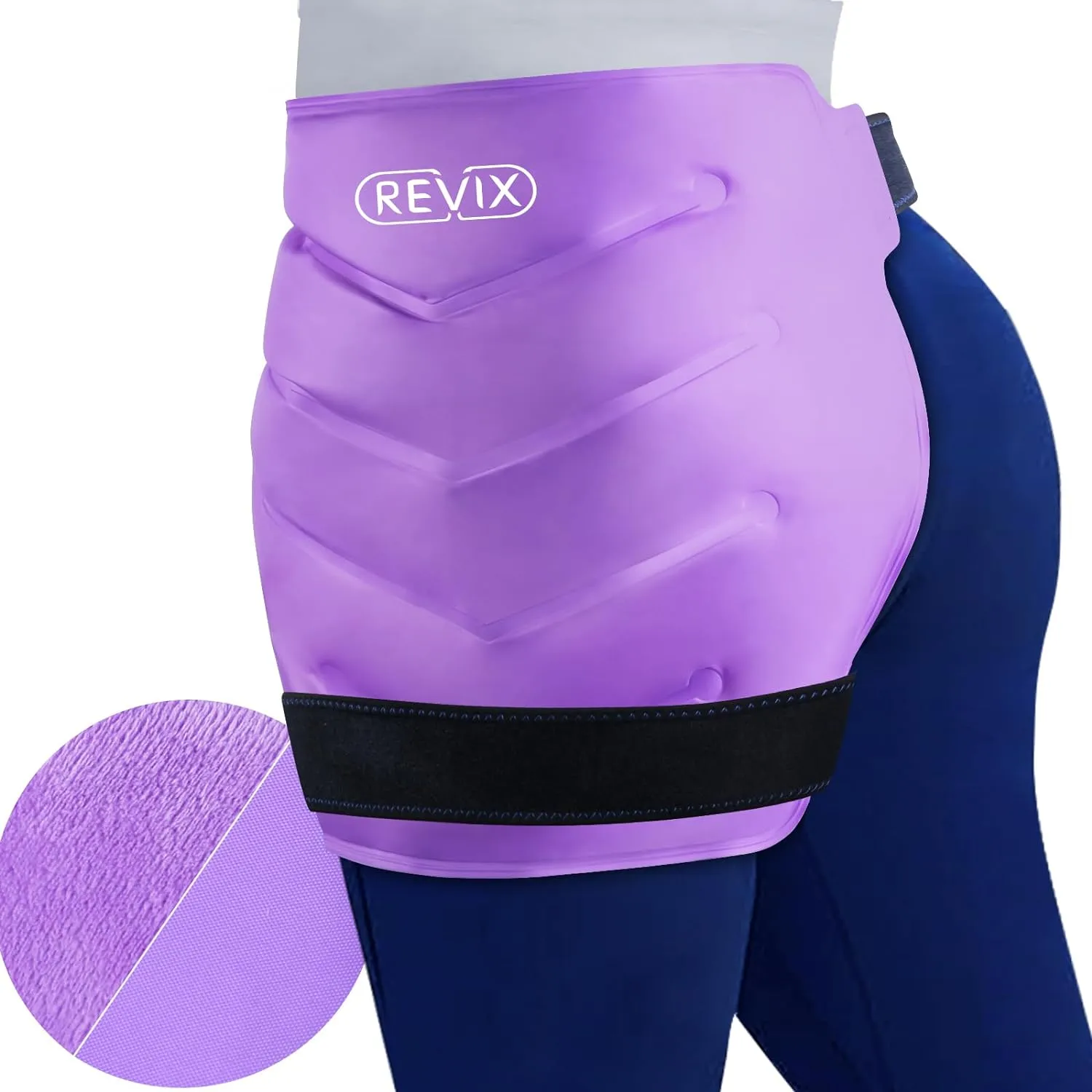 REVIX Hip Ice Pack Wrap After Surgery for Hip Bursitis Reusable Ice Pack for Hip Replacement Surgery