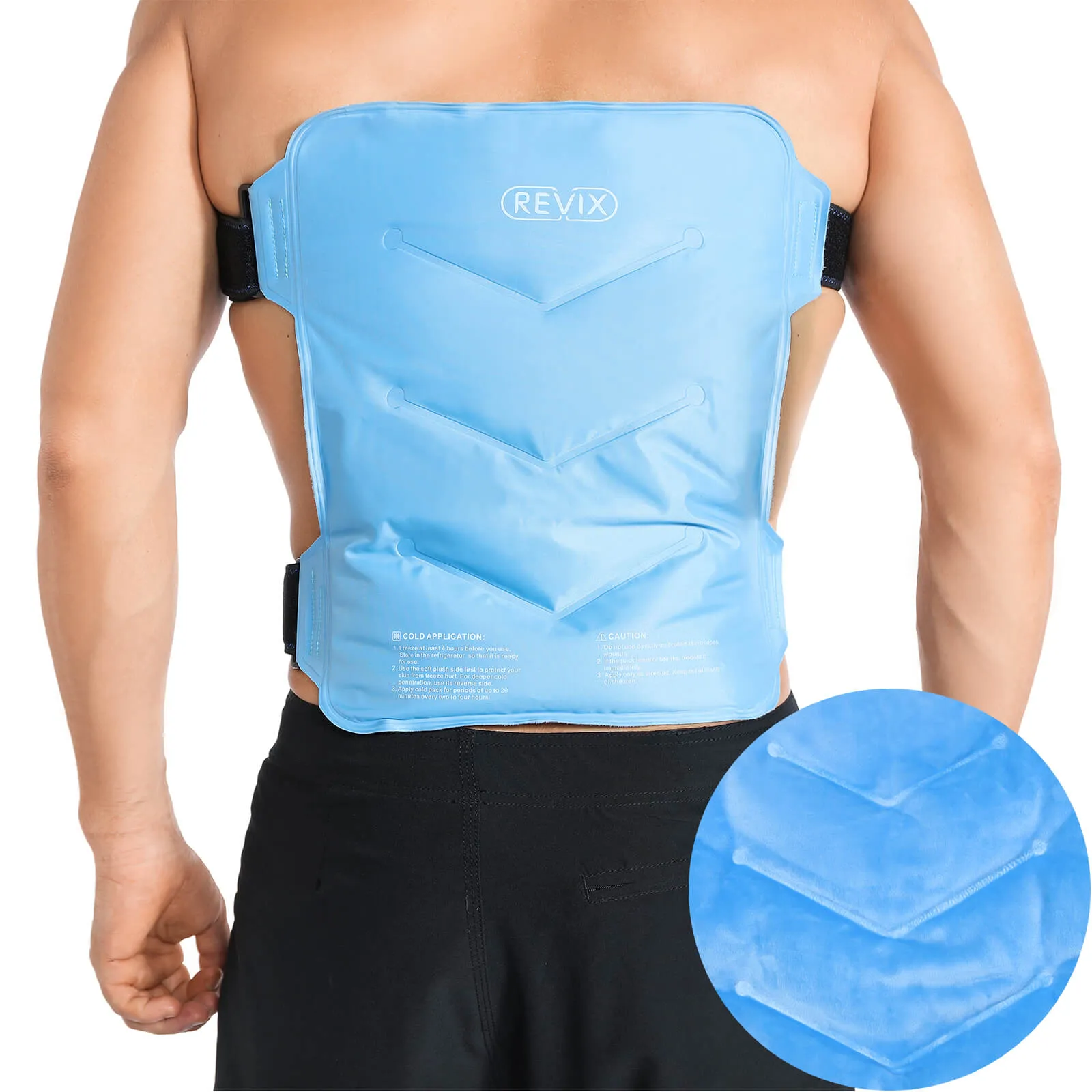 REVIX Hip Ice Pack Wrap After Surgery for Hip Bursitis Reusable Ice Pack for Hip Replacement Surgery