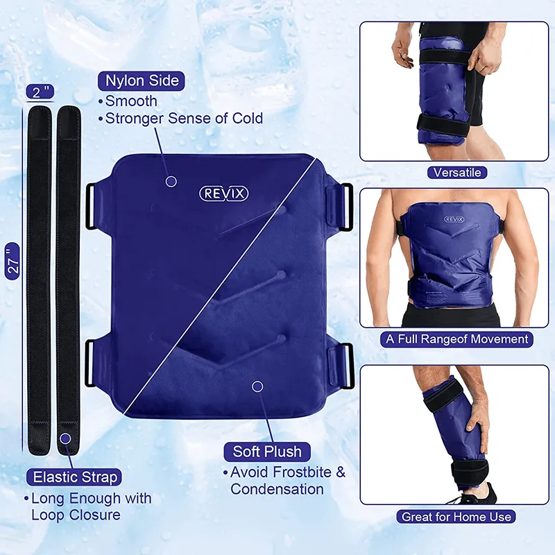 REVIX Hip Ice Pack Wrap After Surgery for Hip Bursitis Reusable Ice Pack for Hip Replacement Surgery