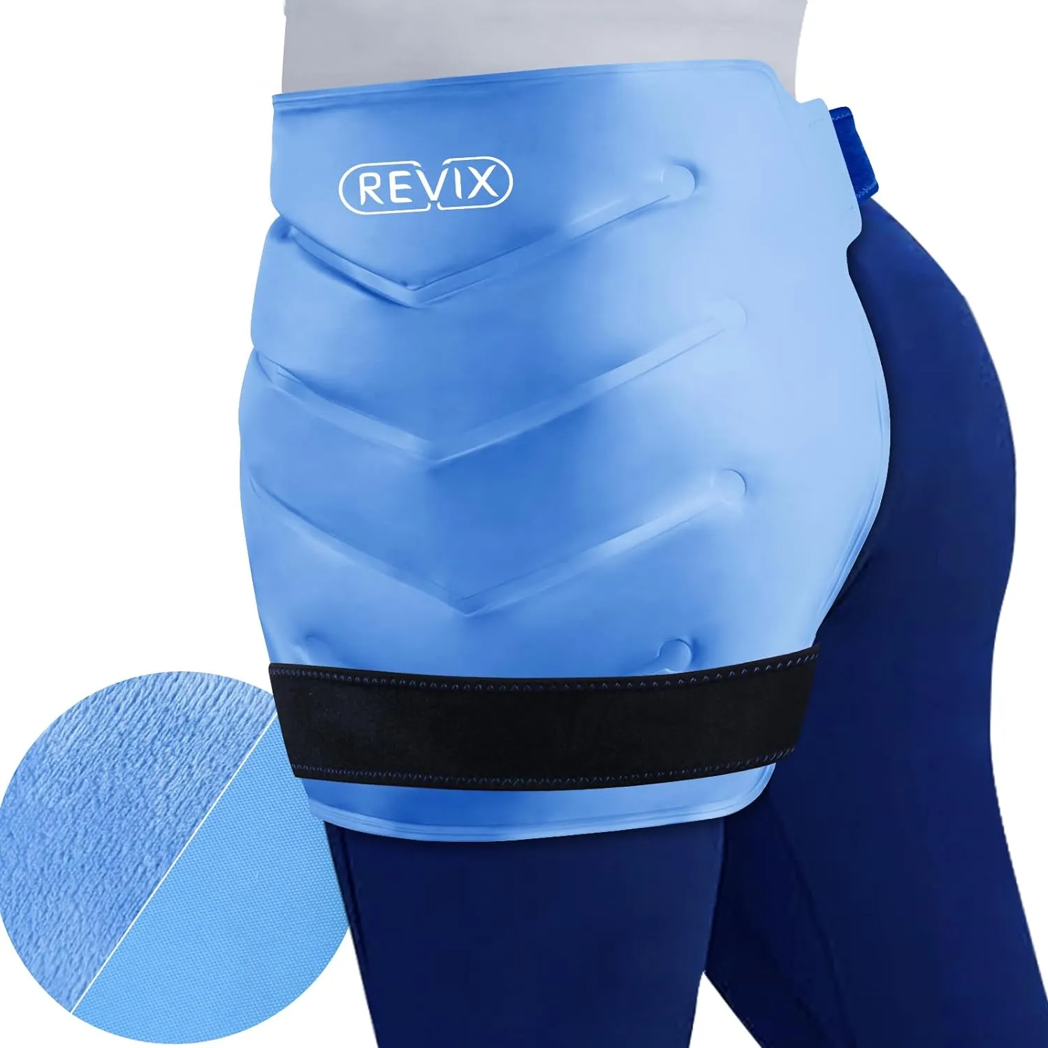 REVIX Hip Ice Pack Wrap After Surgery for Hip Bursitis Reusable Ice Pack for Hip Replacement Surgery