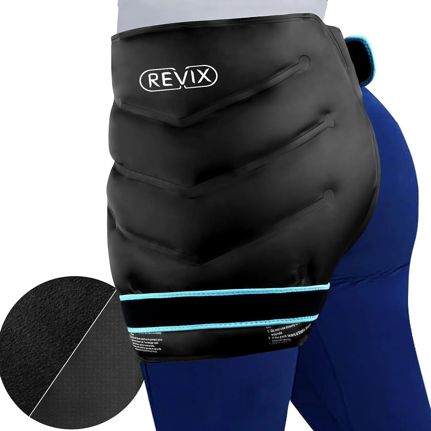 REVIX Hip Ice Pack Wrap After Surgery for Hip Bursitis Reusable Ice Pack for Hip Replacement Surgery