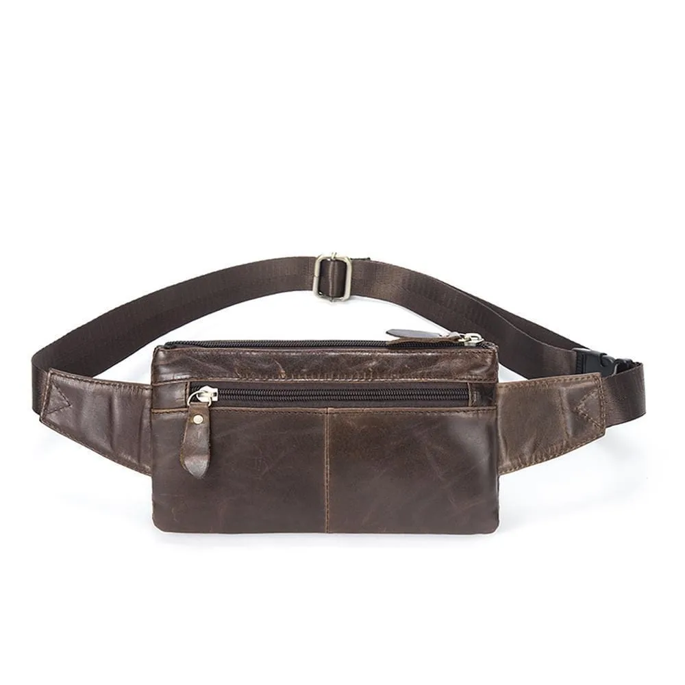 Rossie Viren  Vintage Calfskin  Leather  Waist Bag,Fanny Pack,Belt Bag