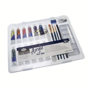 Royal Small Clear Case Art Sets - Acrylic