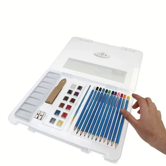 Royal Small Clear Case Art Sets - Watercolour Drawing