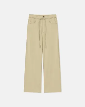 Sato - Belted Okobor™ Pants - Pale Olive