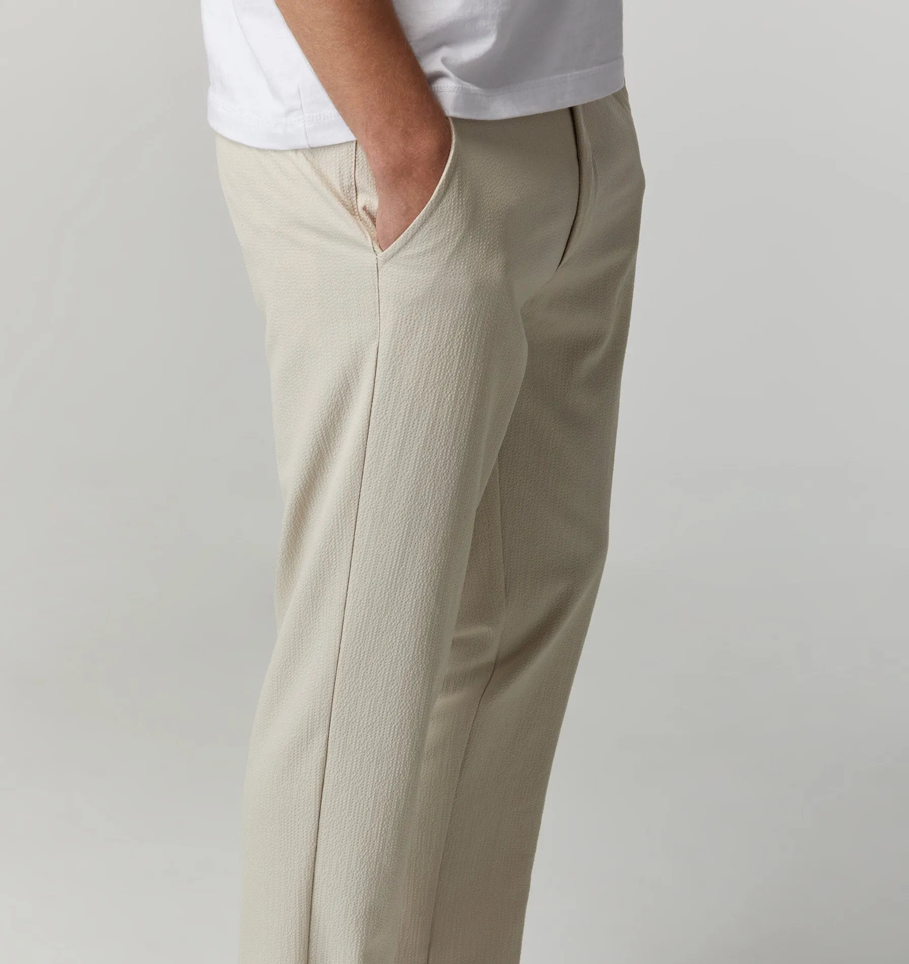 Seersucker Slim Kobe Pant - Tall - Bone