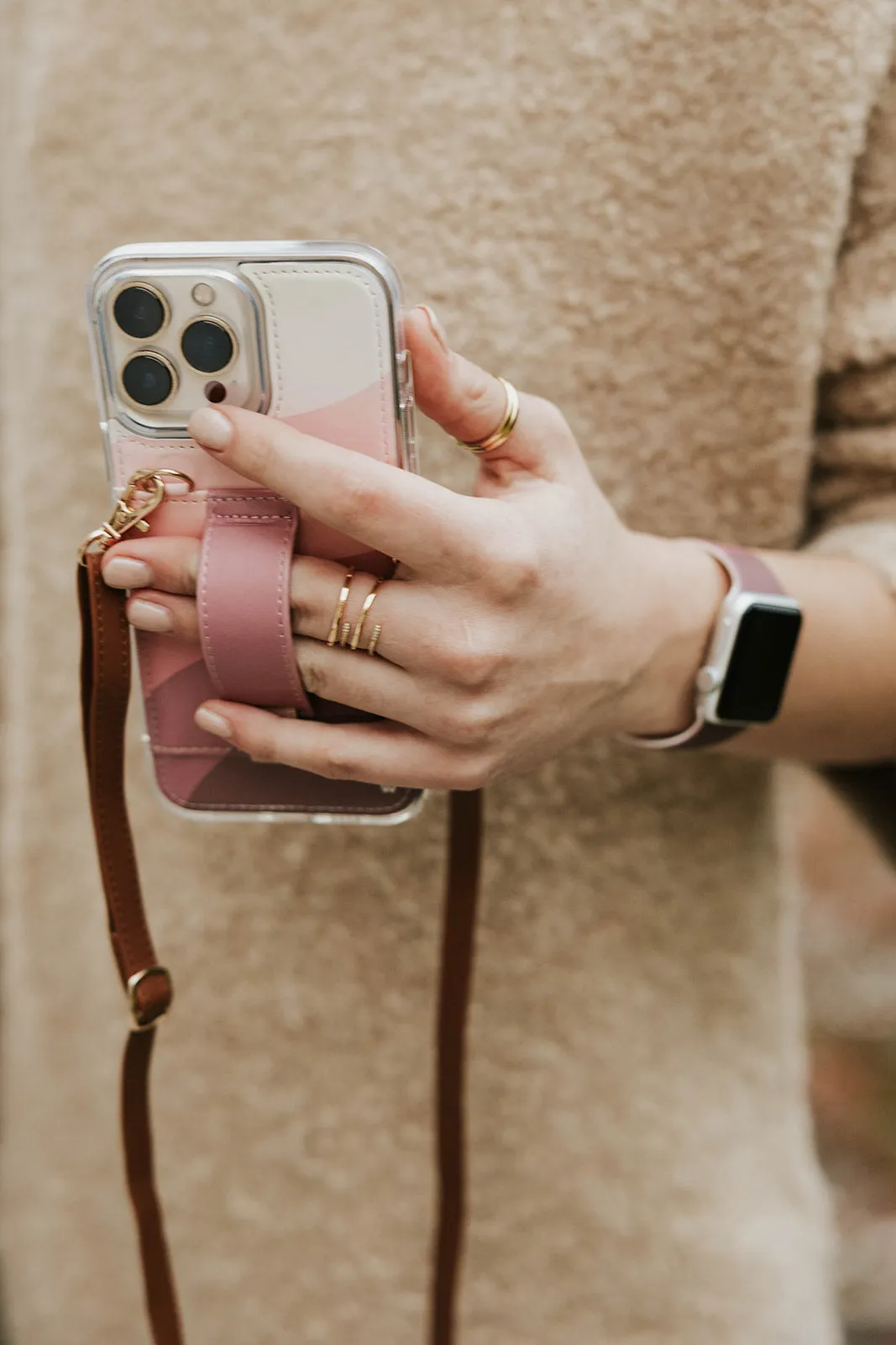 Shades of Plum Purse Case