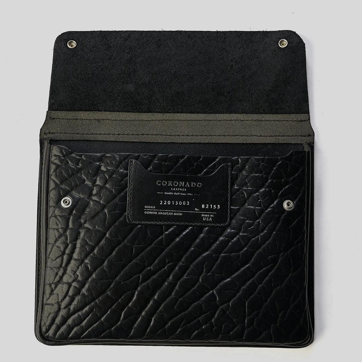 Shrunken Bison & Horween® Hard Cases | Black