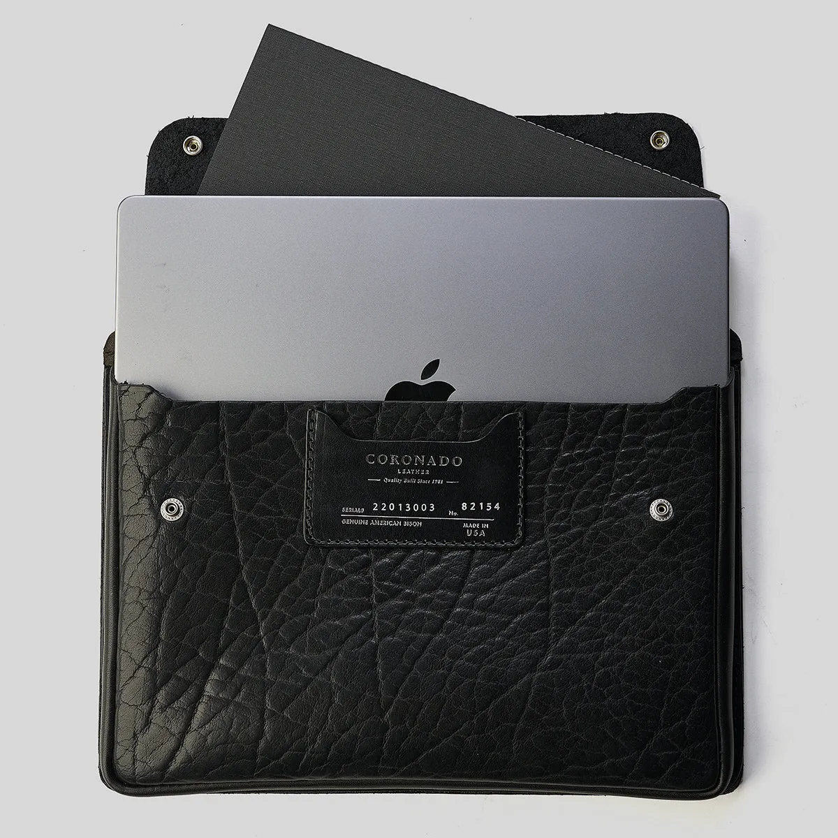 Shrunken Bison & Horween® Hard Cases | Black