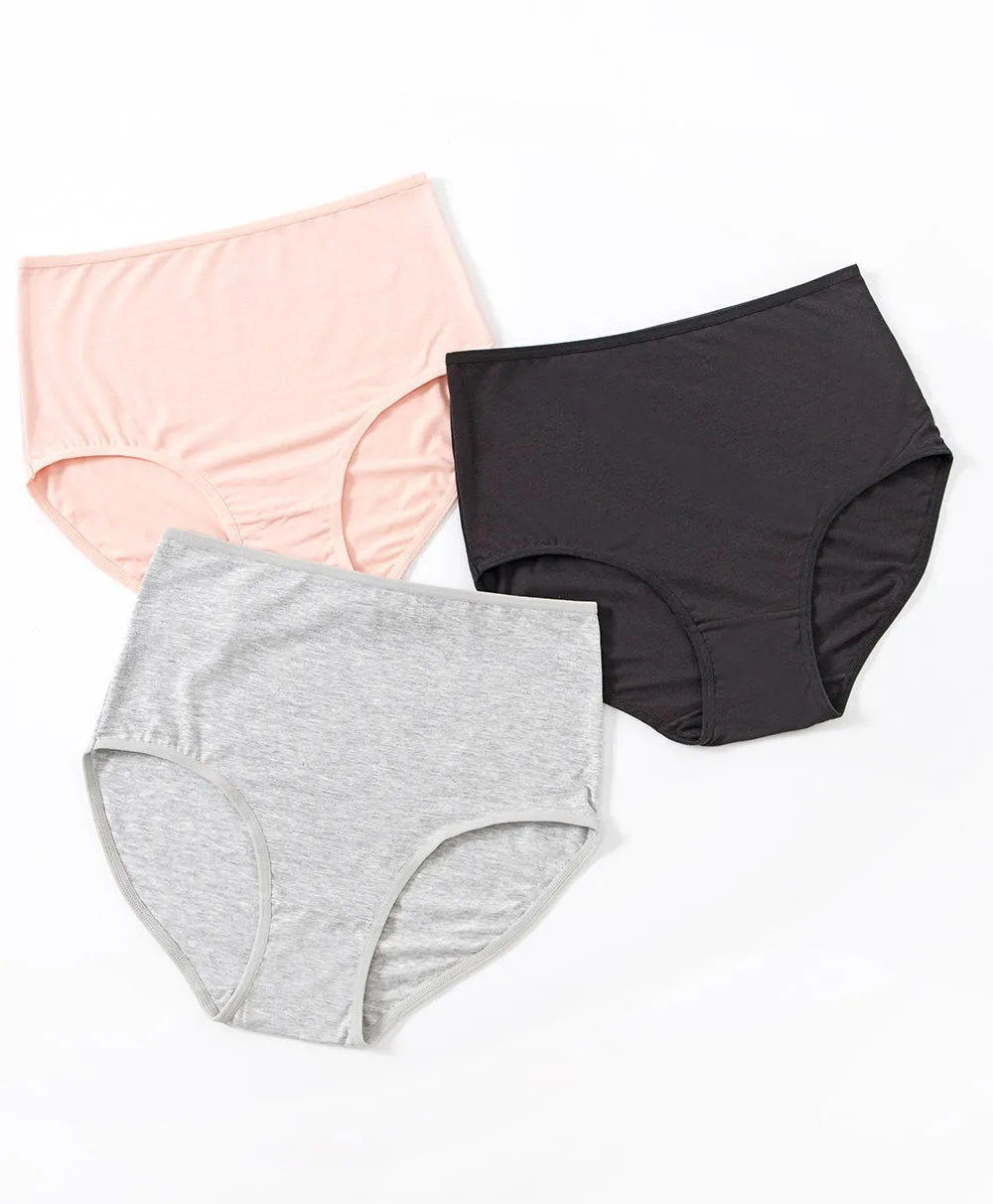 Simple Basic Modal 3-pack Maxi Panties