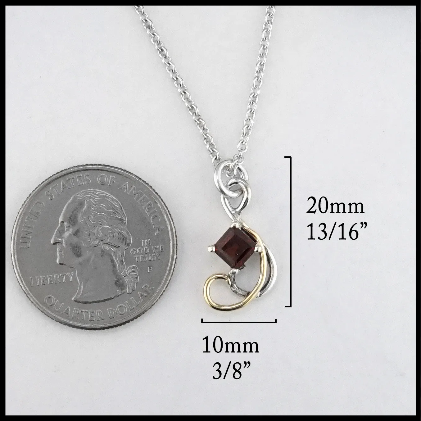 Simple Garnet Pendant