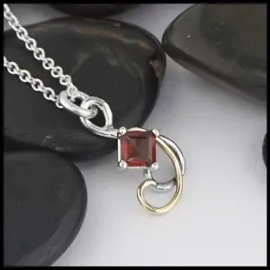 Simple Garnet Pendant