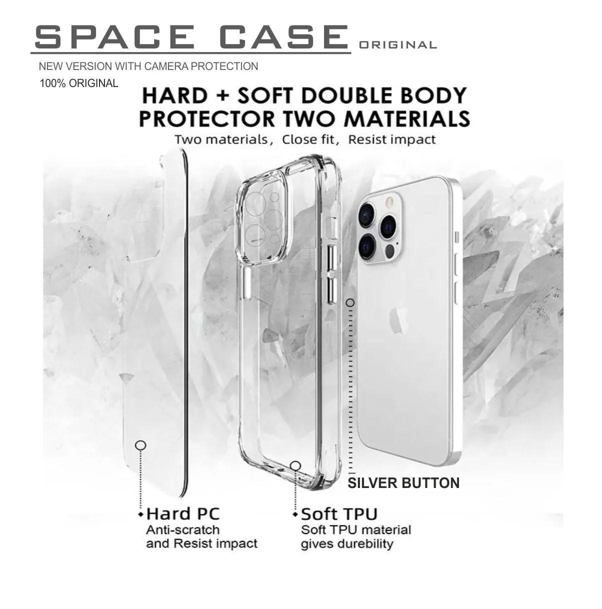 Space Transparent Hard Case For Redmi