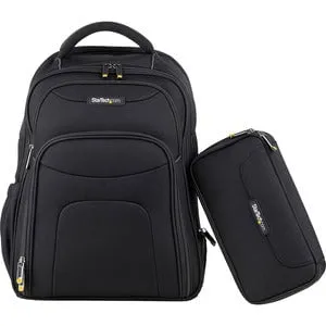 StarTech.com 15.6" Laptop Backpack with Removable Accessory Organizer Case. Professional IT Tech Backpack, Ergonomic, Durable Ballistic Nylon