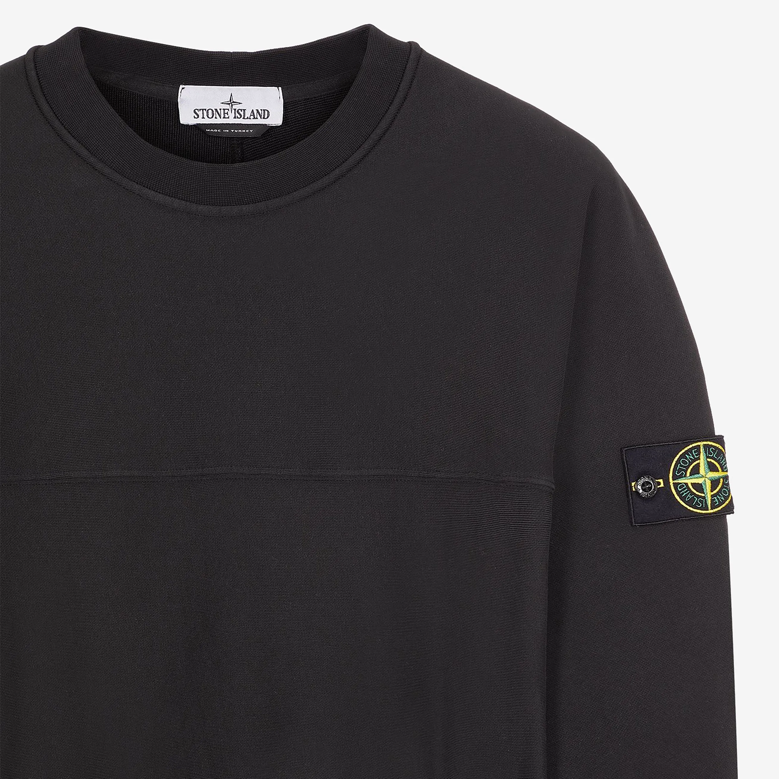 Stone Island Nylon Details Crewneck Sweatshirt