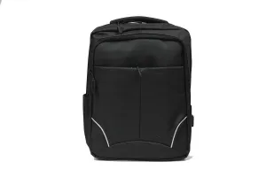 Strapping Waterproof Laptop Backpack with USB Charging Port