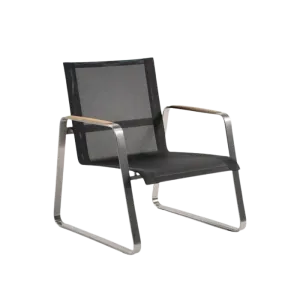 Summer Stainless Steel Batyline Lounge Chair