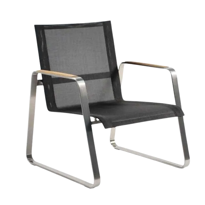 Summer Stainless Steel Batyline Lounge Chair