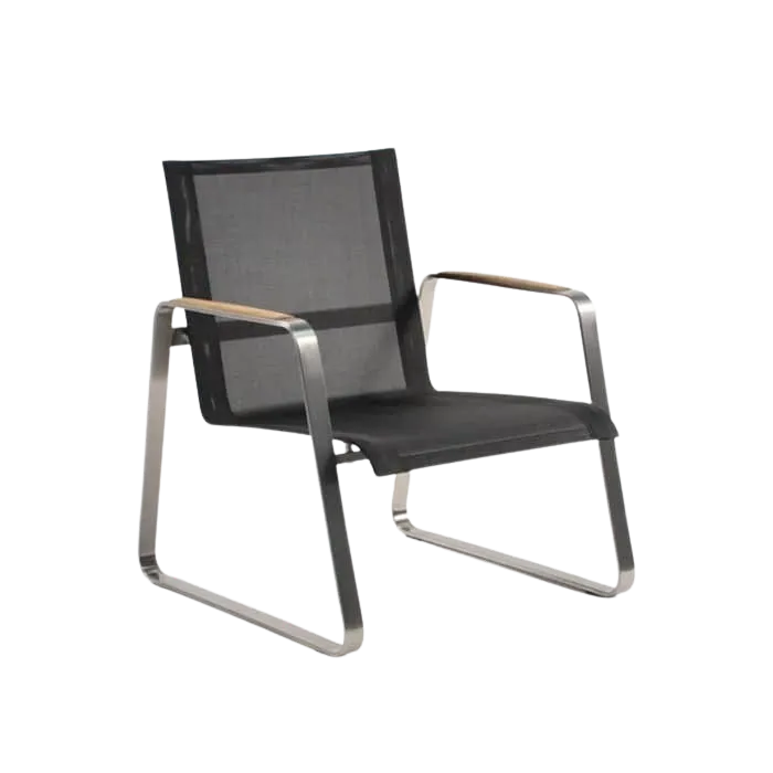 Summer Stainless Steel Batyline Lounge Chair