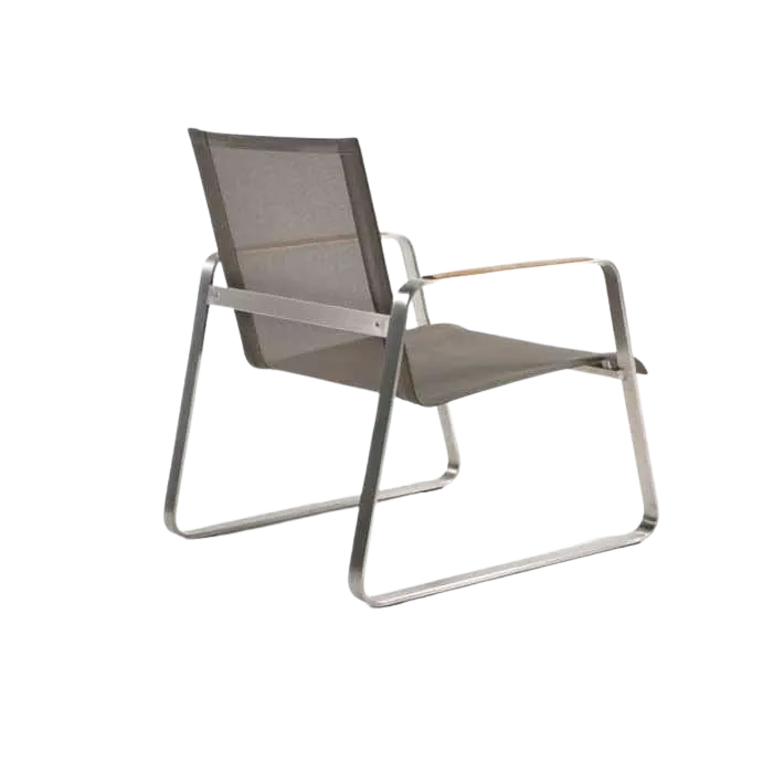 Summer Stainless Steel Batyline Lounge Chair