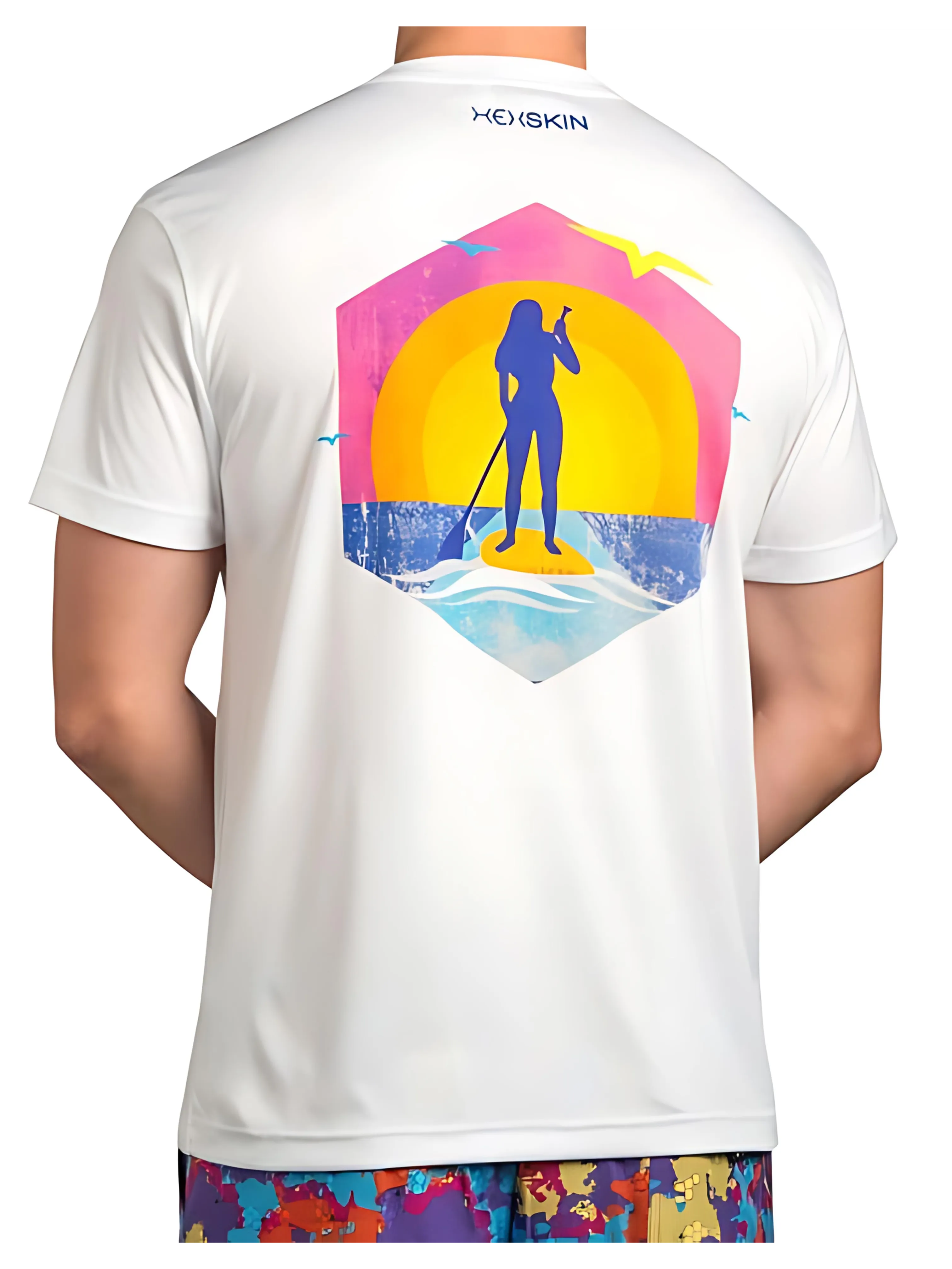 Sunset Paddleboard Lightweight UPF 50  T-Shirt