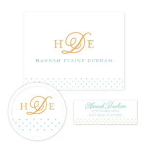 Sweet Monogram Stationery Set - Small