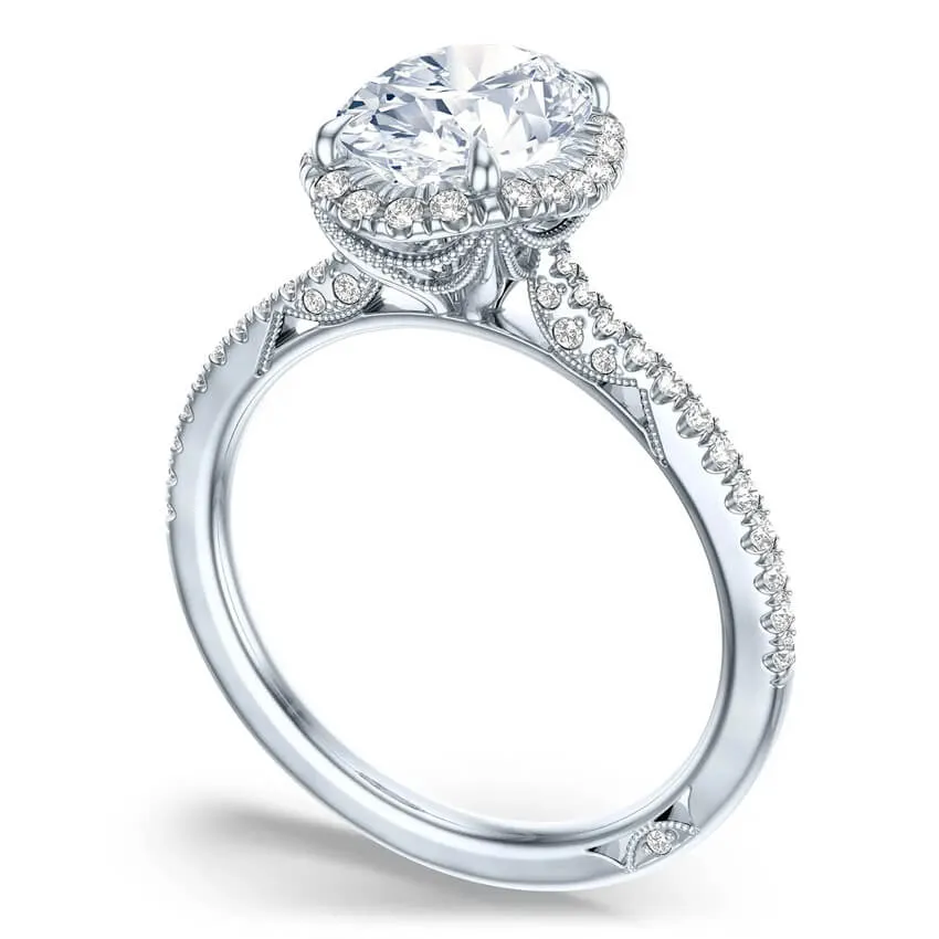 Tacori 1/2 Way Oval Bloom Engagement Ring 268415OV95X7