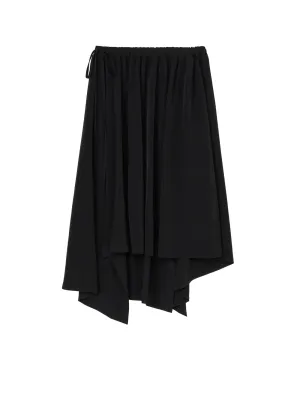 TA/PE CREPE DE CHINE WIDE GATHERED SKIRT