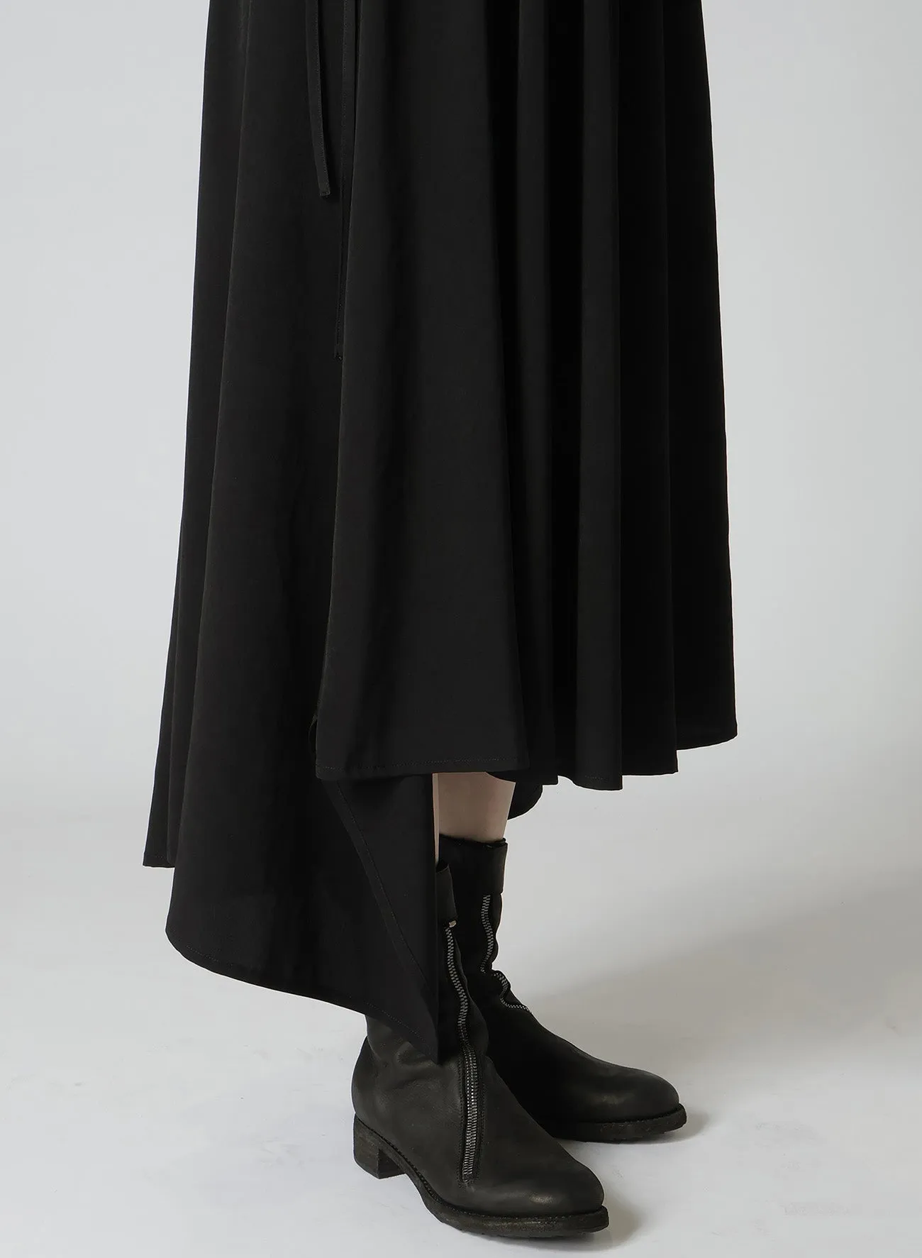 TA/PE CREPE DE CHINE WIDE GATHERED SKIRT